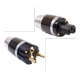 Juego de conectores Shucko-IDE Elecaudio Carbono