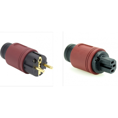 Juego de conectores Shucko-IEC Elecaudio RS-34 RS-24